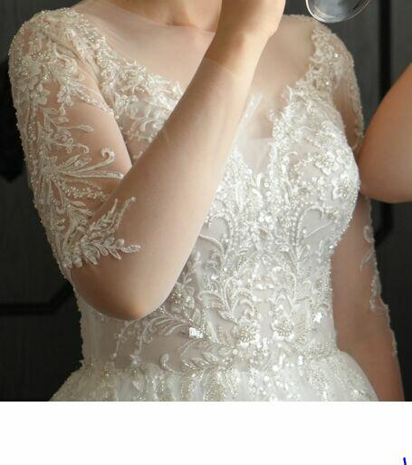 Suknia Ślubna r. 38, długi rękaw