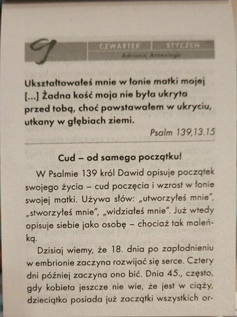 KATOLICKI Kalendarz 2025 zawiera 366 wiadomości. LISTKOWY