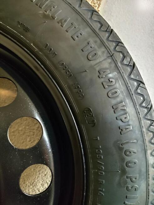 : KOŁO DOJAZDOWE CONTINENTAL 135/90 R16 SUZUKI SX4 S-CROSS