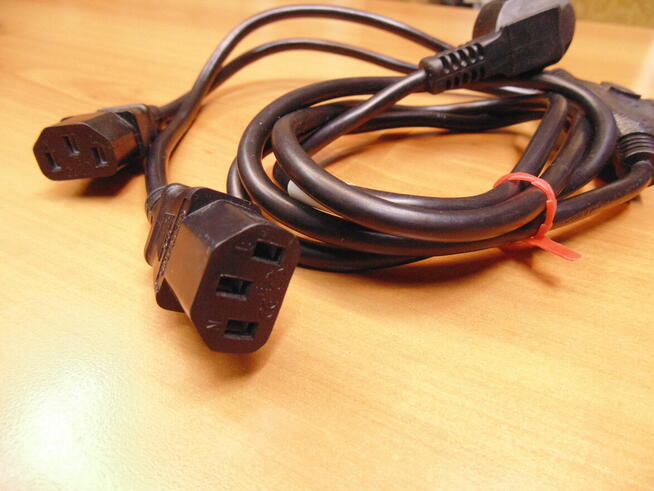 Kabel zasilający Y rozdzielacz zasilania 2x IEC C320 C13