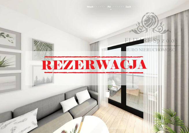 REZERWACJA/Mieszkanie 2pok. o pow 48,95m2 z balkonem/ Krzyki Partynice