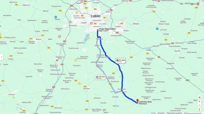 Dom/siedlisko na wsi 35 km od Lublina.