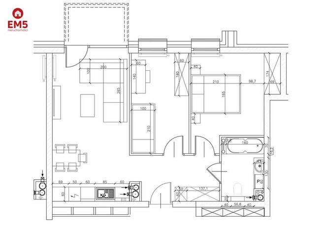 Mieszkanie Białystok Przydworcowe, Sukienna