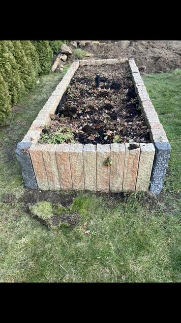 Palisada Libet 10 cm x 10 cm x 60 cm, imitacja kamienia.