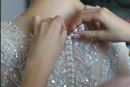 Suknia Ślubna r. 38, długi rękaw