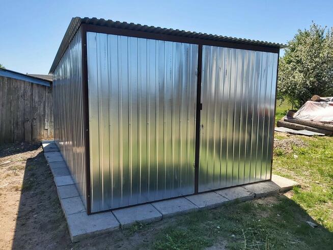 Garaż blaszany 3x5 wzmocniony, Blaszak, Producent Garaży