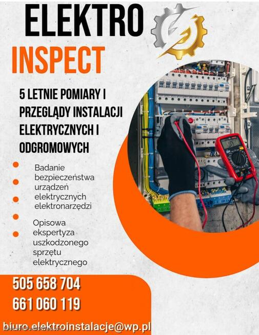 Pomiary i przeglądy instalacji elektrycznych i odgromowych