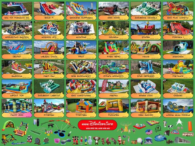 Atrakcje dla dzieci Dionizos.info Dmuchance zjezdzalnie kule