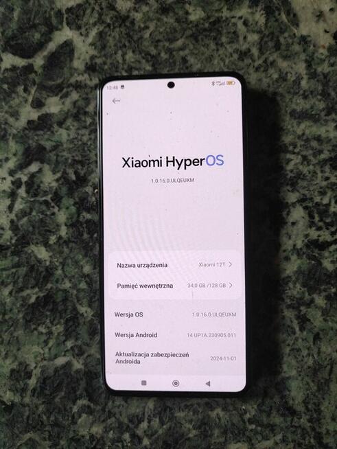 Xiaomi 12T 8/128 GB 120Hz Black