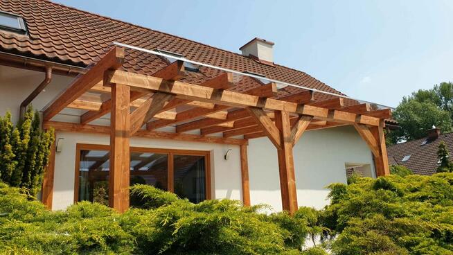 Konstrukcje drewniane, pergole, altany, wiaty garażowe