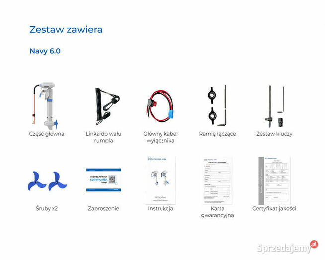 Silnik zaburtowy ePropulsion NAVY 6.0