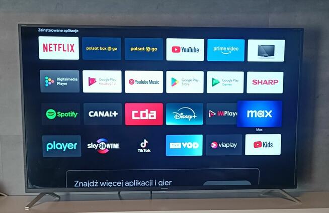 50 Cali TV Sharp LED 4K Android TV HDR DVB-T2 HEVC DVB-S2 +