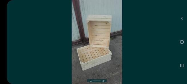 Skrzynka drewniana uniwersalna NUMER-4 szlifowana 60×40×21