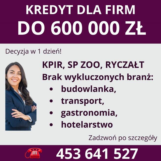 Kredyty dla FIRM do 1 000 000