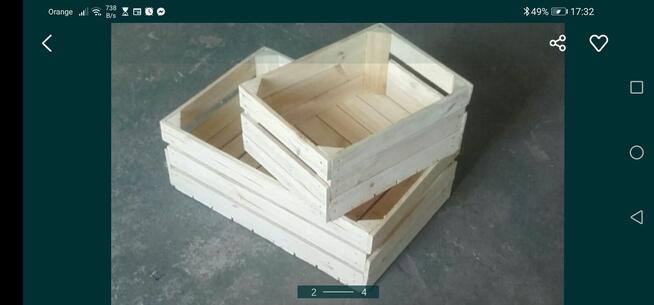 Skrzynka drewniana uniwersalna NUMER-4 szlifowana 60×40×21