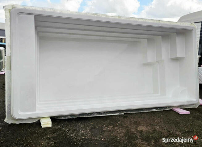 BASEN WOLNOSTOJĄCY 8m3 Z PRZECIWPRĄDEM I FILTRACJĄ