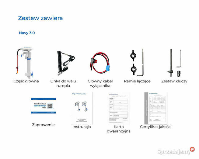 Silnik zaburtowy elektryczny ePropulsion NAVY 3.0