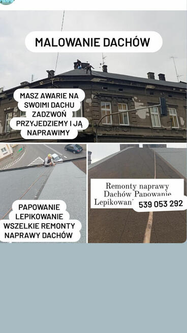 Malowanie Dachów wszelkie Remoty naprawy