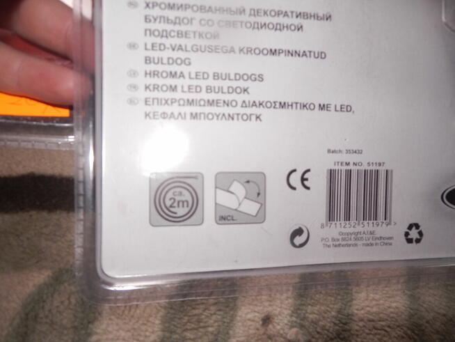 Dekoracje Led AllRide - Bulldog chrom 2 sztuki