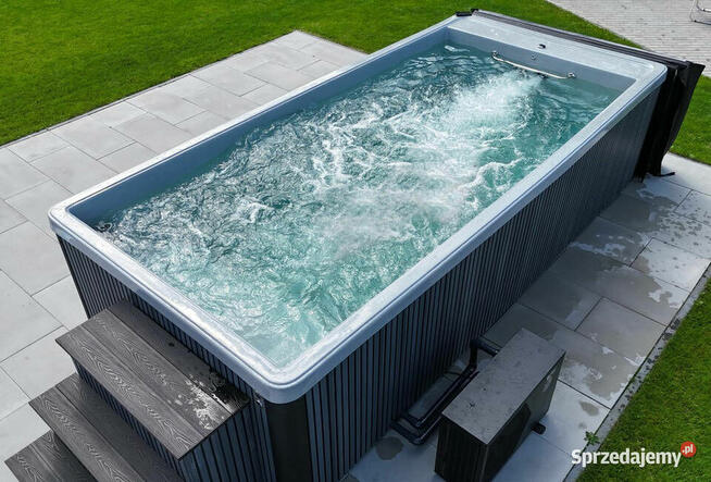 BASEN WOLNOSTOJĄCY 8m3 Z PRZECIWPRĄDEM I FILTRACJĄ