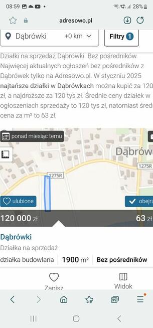 Sprzedam dzialke