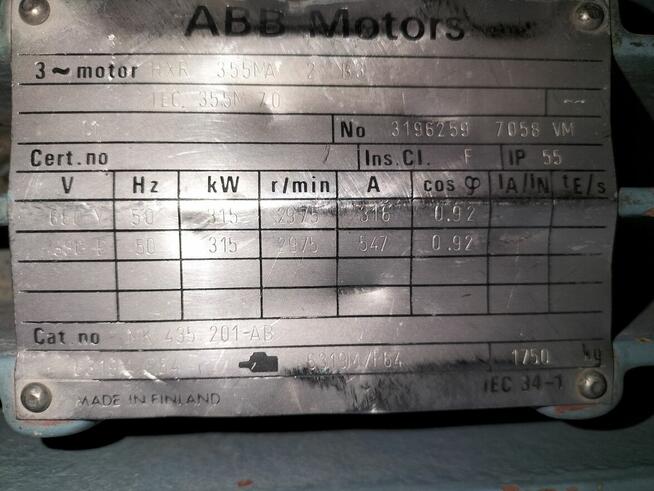 Silnik elektryczny 315kw