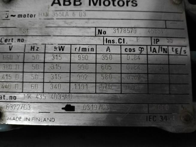 Silnik elektryczny 315kw