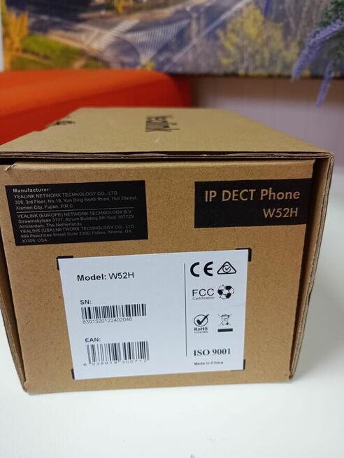 Telefon DECT IP W52H bezprzewodowa słuchawka Yealink W52H