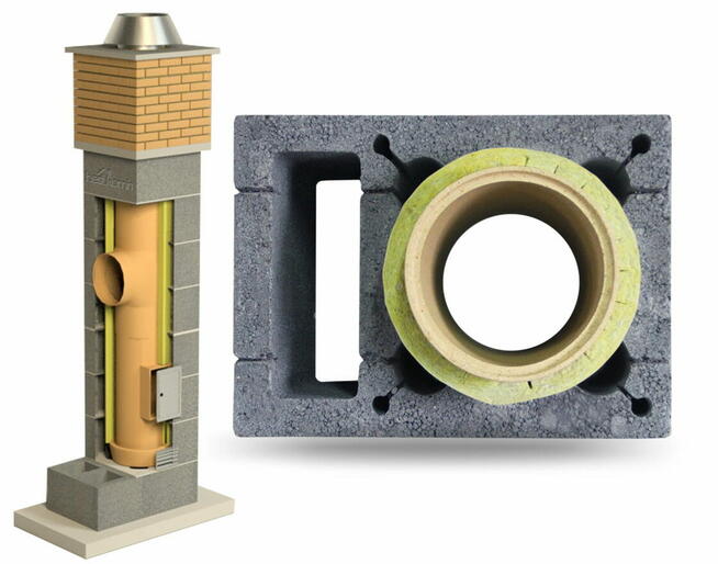 System Kominowy Ceramiczny KW Ø 200 UNIWE 6mb
