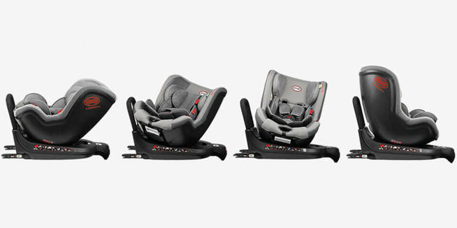 MultiFix TWIST 360 Fotelik Samochodowy Obrotowy Isofix Black