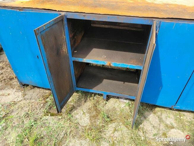 Stół warsztatowy z 3 szafkami