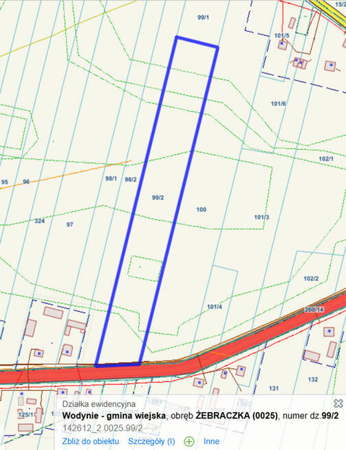 Działka pod zabudowę jednorodzinną, bliźniaczą lub siedlisko
