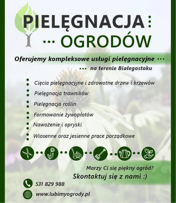 Pielęgnacja ogrodów - Białystok
