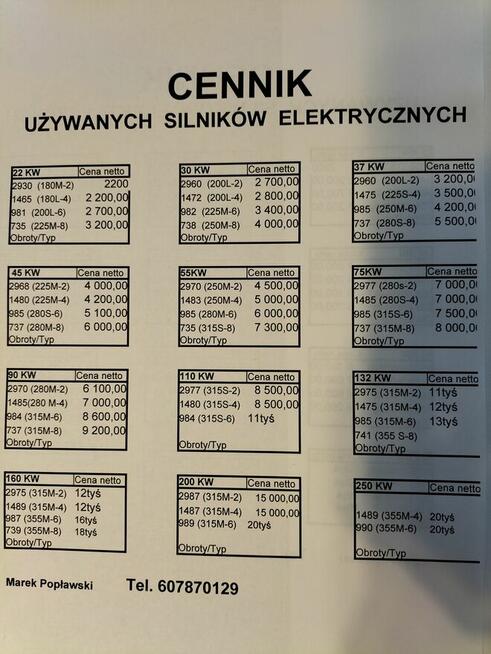 Silnik elektryczny 315kw