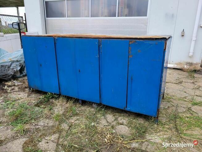 Stół warsztatowy z 3 szafkami