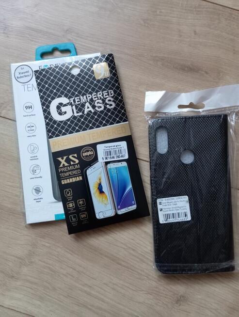 Etui + 2szklaredmi note 7