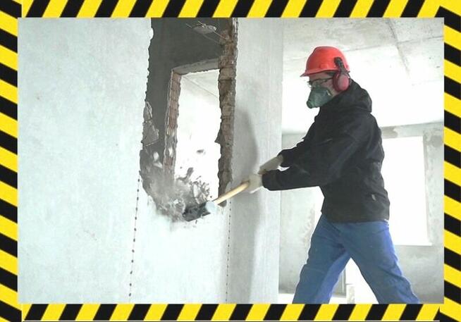 Rozbiórka - wyburzenie, ścian, posadzek, skuwanie glazury,