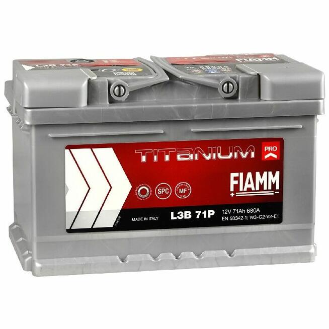 Akumulator FIAMM TITANIUM PRO 12V 71Ah 680A Prawy Plus