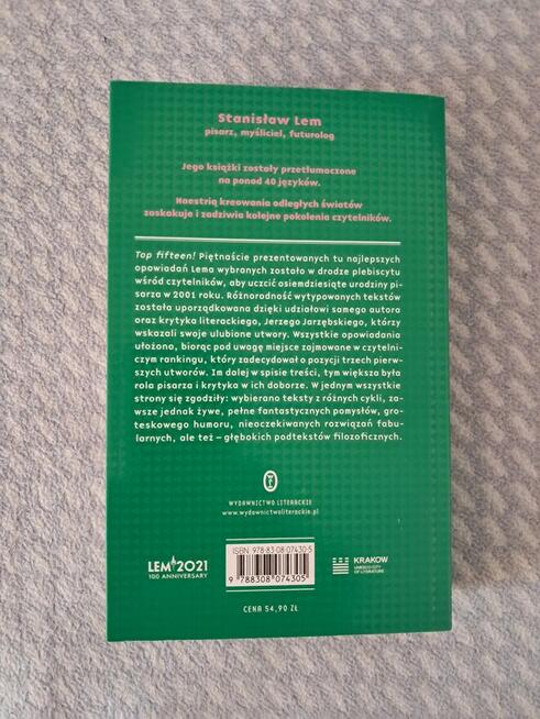 Książka „Fantastyczny Lem. Antologia opowiadań... S. Lem