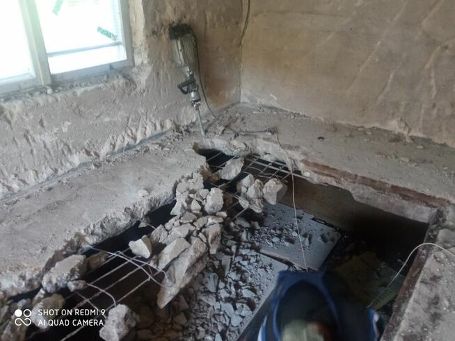 Rozbiórka - wyburzenie, ścian, posadzek, skuwanie glazury,