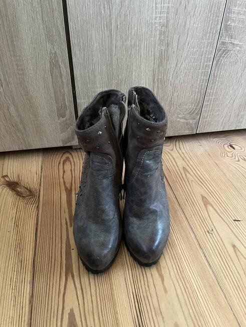 POLECAM wyjątkowe designerskie botki damskie rozmiar 37