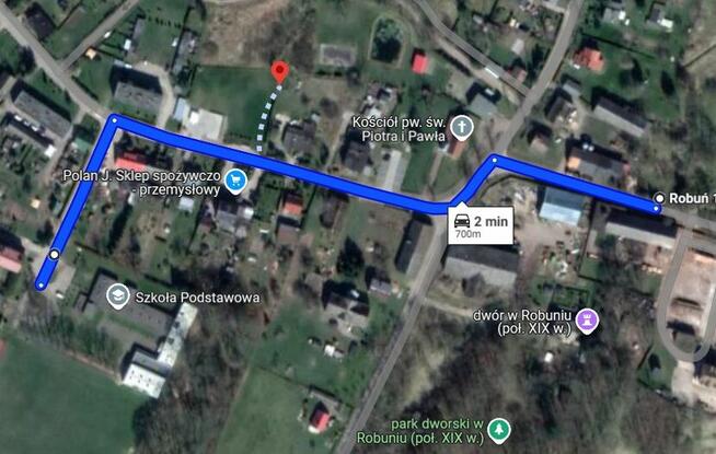 Działki budowlane z warunkami zabudowy na 2 bliźniaki