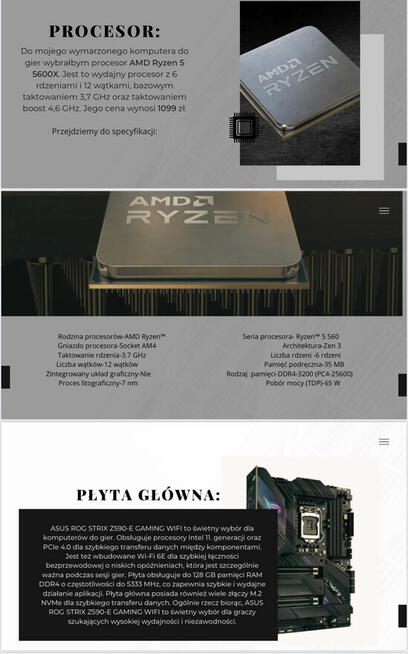 Prezentację na zamówienie