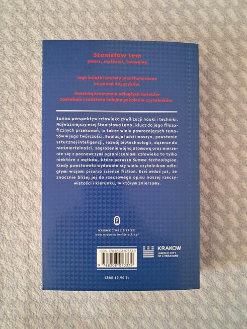 Książka „Summa technologiae” S. Lem, do sprzedania