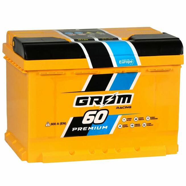 Akumulator Grom Racing 60Ah 600A EN