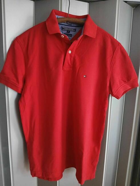 Koszulka polo Tommy Hilfiger czaerwona