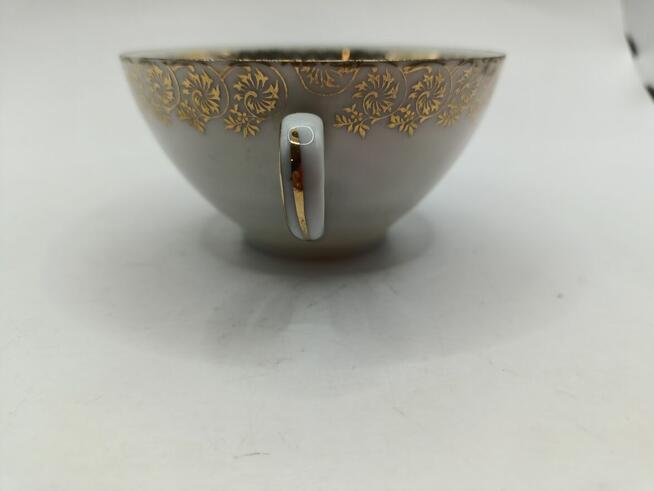 Filiżanka solo Czechoslovakia bogato zdobiona