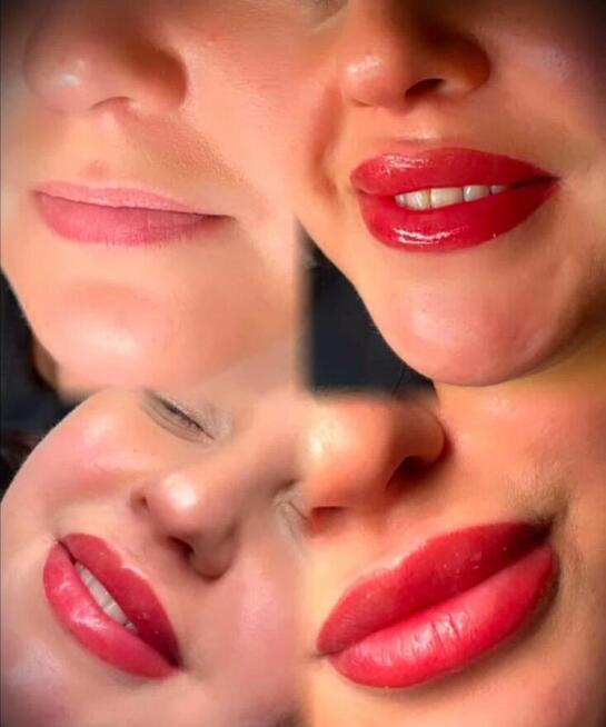 Usta permanentne modelka nowe kolorki Katowice