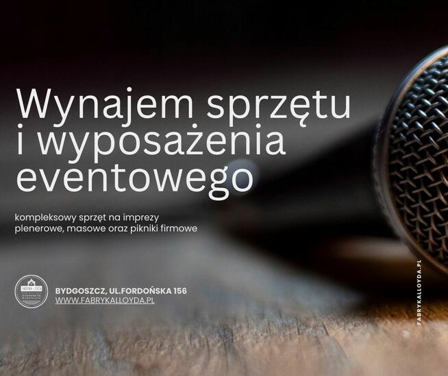 Wynajem sprzętu eventowego
