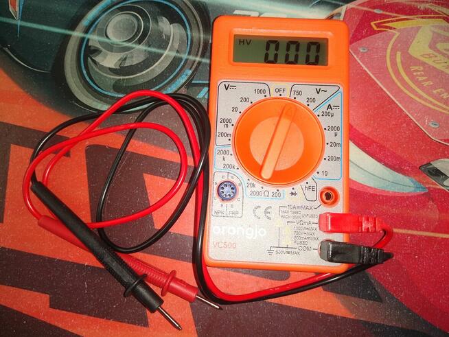 Multimetr Orangjo VC500, 12 zł.
